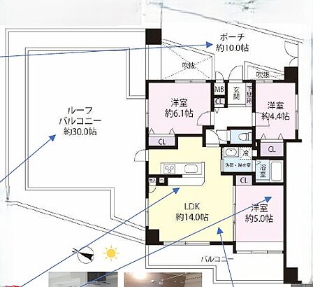 【間取図】