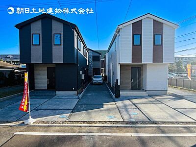 外観：【現地外観】建物完成済みです！いつでもご内見可能です！！