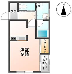 MAISONNature ワンルームの間取図画像