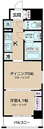 DUOSTAGE本所吾妻橋 1DKの間取図画像