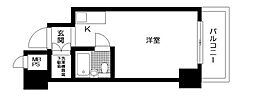 九段シルバーパレス ワンルームの間取図画像