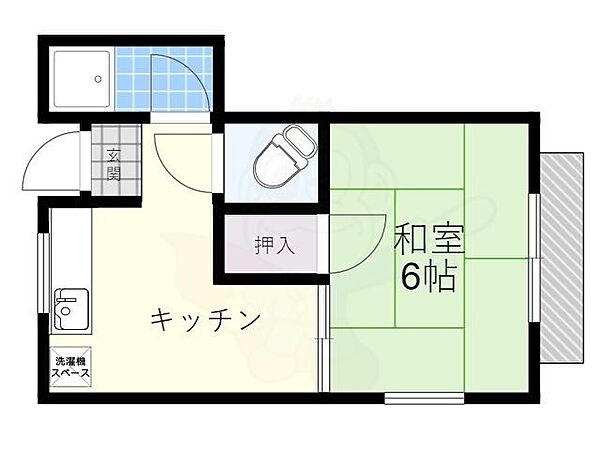 東和マンション ｜兵庫県尼崎市長洲東通３丁目(賃貸マンション1K・3階・30.00㎡)の写真 その2