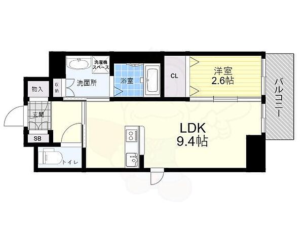 クローバー・フロント 604｜兵庫県尼崎市杭瀬本町３丁目(賃貸マンション1LDK・6階・32.10㎡)の写真 その2