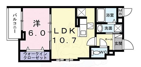 フォーチュンパーク4 ｜兵庫県尼崎市今福２丁目(賃貸アパート1LDK・1階・40.01㎡)の写真 その2