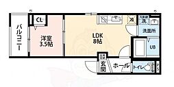 🉐敷金礼金0円！🉐CRASTINE中在家町B
