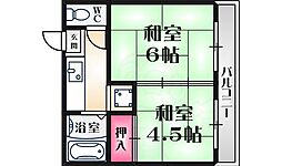 東和マンション 2Kの間取図画像