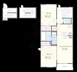 メゾン・デ・クール 3階/-