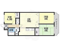 ロイヤルガーデン 3LDKの間取図画像