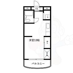 マンション和光 ワンルームの間取図画像