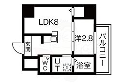 エヌエムキャトフヴァンユイット 1LDKの間取図画像