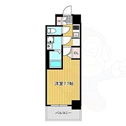 シエテ立花駅前 1Kの間取図画像
