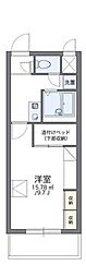 東武伊勢崎線 竹ノ塚駅 徒歩7分の賃貸マンション 4階1Kの間取り