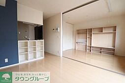 JR武蔵野線 新三郷駅 3.4kmの賃貸アパート 1階2DKのリビング/ダイニング