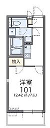 JR京浜東北・根岸線 川口駅 徒歩19分の賃貸マンション 2階1Kの間取り
