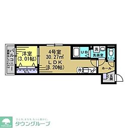 コンフォーティア八潮 1LDKの間取図画像