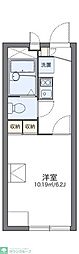 レオパレス華希の館 1Kの間取図画像