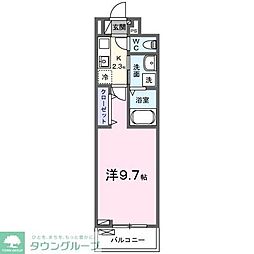 ヒカルサ東川口 1Kの間取図画像