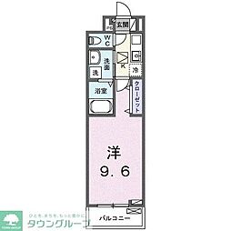 スプレンドーレ 1Kの間取図画像