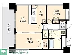 リボンシティコミュニティー 4LDKの間取図画像