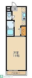 プレサージュSOKA 1Kの間取図画像