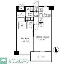 LaPaisible 1LDKの間取図画像