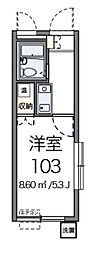 REVANCEHIGASHIURAWA 1Kの間取図画像
