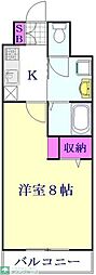NK氷川マンション 1LDKの間取図画像