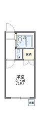 レオパレスブルーリバー 1Kの間取図画像