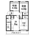 仙台中山団地1号棟2階5.2万円