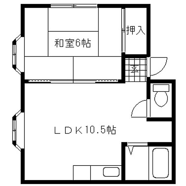 高秀ハイツ ｜宮城県仙台市宮城野区東仙台3丁目(賃貸アパート1LDK・2階・31.88㎡)の写真 その2