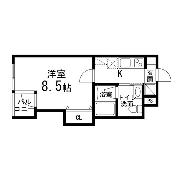 ゾンネモント子平町 215｜宮城県仙台市青葉区子平町(賃貸マンション1K・2階・28.27㎡)の写真 その2