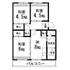 仙台中山団地1号棟4階4.0万円