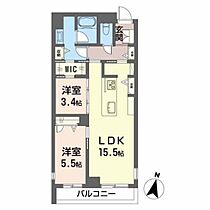 Ａｌｂｅｍａｒｌｅ錦町  ｜ 宮城県仙台市青葉区錦町2丁目（賃貸マンション2LDK・2階・60.30㎡） その2