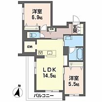 グローレン柏木  ｜ 宮城県仙台市青葉区柏木1丁目（賃貸マンション2LDK・2階・67.13㎡） その2