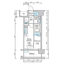 デュオフラッツ仙台木町通エアリ  ｜ 宮城県仙台市青葉区木町通1丁目（賃貸マンション1DK・10階・25.55㎡） その2