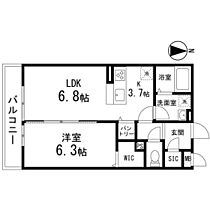 ベルティックIII  ｜ 宮城県仙台市若林区中倉2丁目（賃貸アパート1LDK・3階・41.29㎡） その2