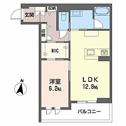 Camelot East 1LDKの間取図画像