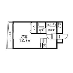 Dolce柏木 ワンルームの間取図画像