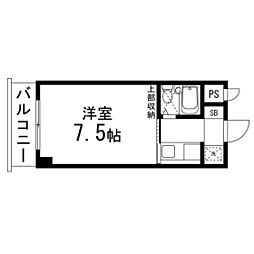 つかさ屋第一ビル 1Kの間取図画像