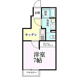 アパート 1Kの間取図画像