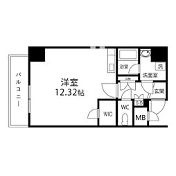 StellaHouse勾当台公園 ワンルームの間取図画像