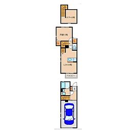 アルクレスト 1LDKの間取図画像