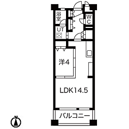 ソフィア天神山 1LDKの間取図画像