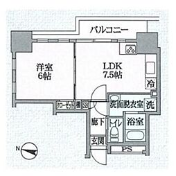ディオヒルズ二日町 1LDKの間取図画像