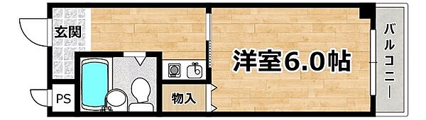 イースト姫島 ｜大阪府大阪市西淀川区姫島５丁目(賃貸マンション1K・3階・16.75㎡)の写真 その2