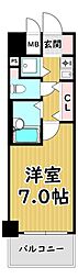 プレサンス御幣島ステーションフロント 1Kの間取図画像