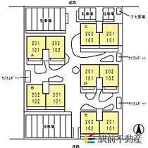 サントゥール溝田　C 202 ｜ 佐賀県佐賀市鍋島1丁目6-29（賃貸アパート2LDK・2階・60.35㎡） その7