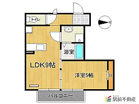 ディアス 103 ｜ 佐賀県佐賀市本庄町大字本庄818-1（賃貸アパート1LDK・1階・34.90㎡） その2