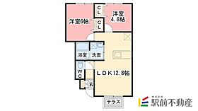 シャルムドミールA 103 ｜ 佐賀県小城市牛津町上砥川2490-1（賃貸アパート2LDK・1階・51.26㎡） その2