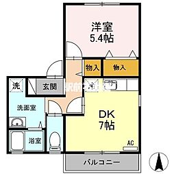 間取図画像 1DK